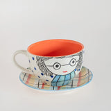 His and Her Morning Teacups and Saucers - The Wishing Chair