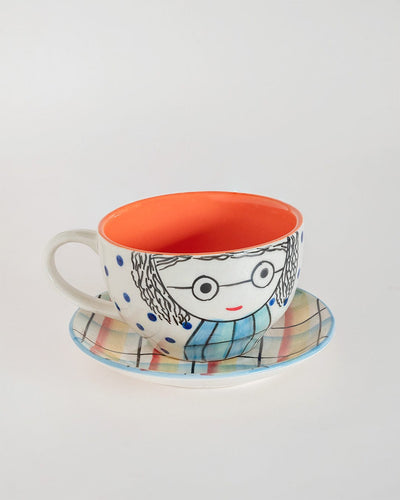 His and Her Morning Teacups and Saucers - The Wishing Chair