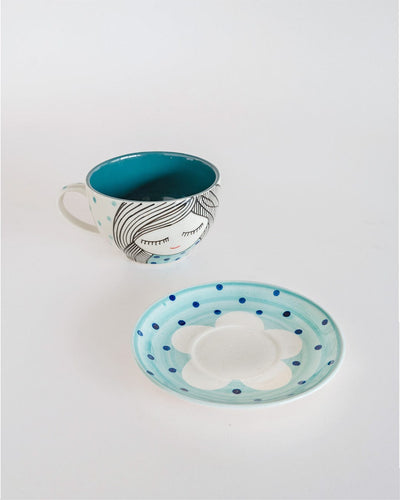 His and Her Morning Teacups and Saucers - The Wishing Chair