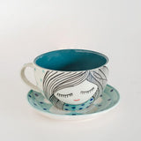 His and Her Morning Teacups and Saucers - The Wishing Chair