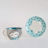 His and Her Morning Teacups and Saucers - The Wishing Chair