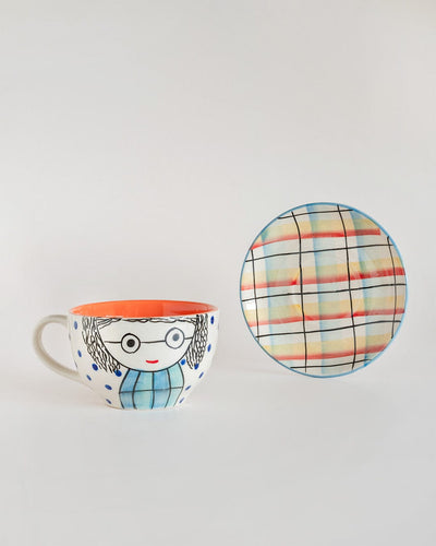 His and Her Morning Teacups and Saucers - The Wishing Chair
