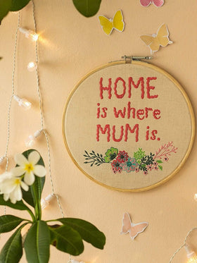 Home Is Where Mum Is Wall Hoops - The Wishing Chair