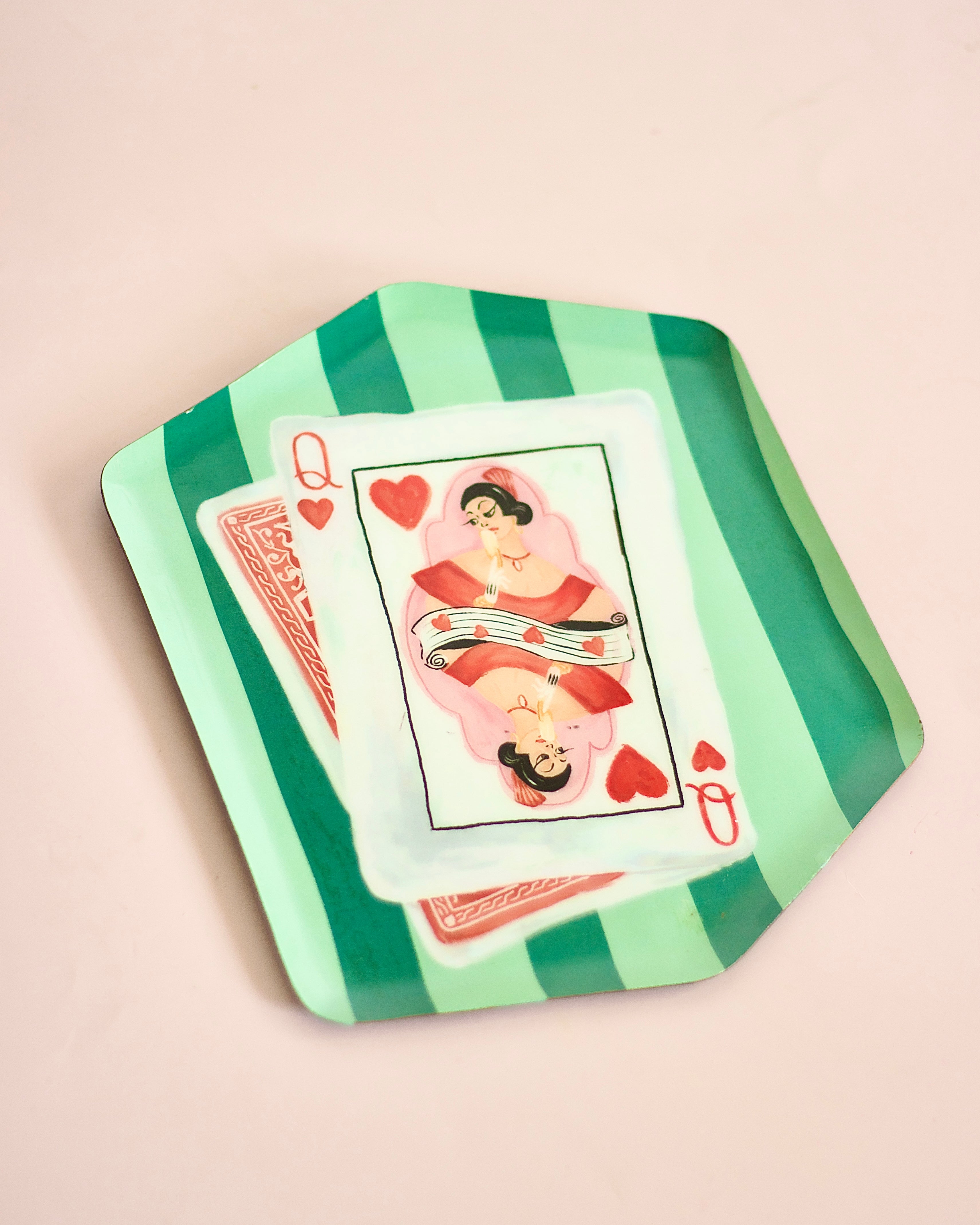 Queen of Hearts Metal Wall Plate