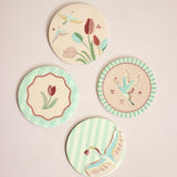 Skylark Metal Coasters - Set of 4
