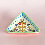 Eden Handpainted Triangle Plate - Set of 2