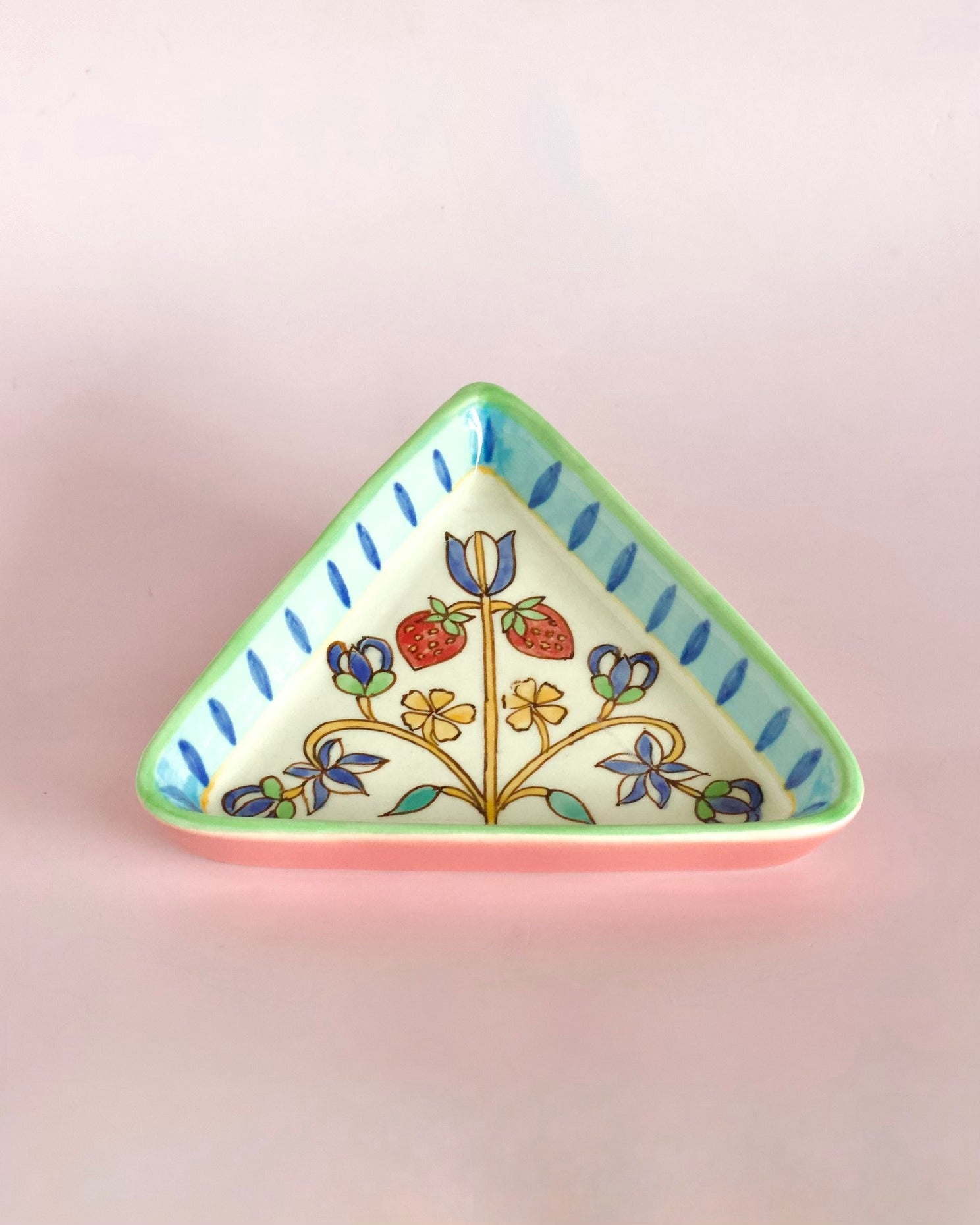 Eden Handpainted Triangle Plate - Set of 2