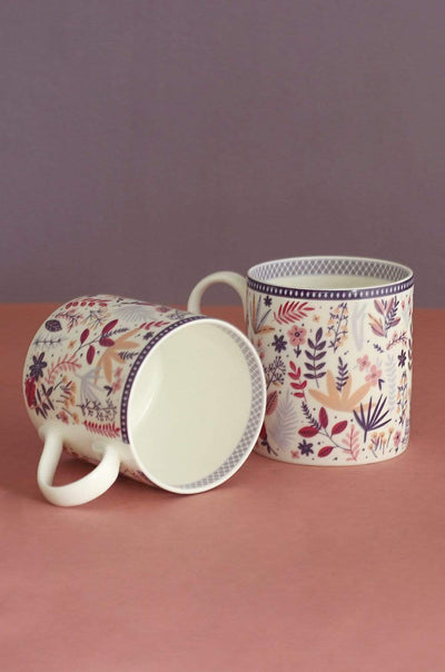 Jamun Fine China Mugs - Set of 2 - The Wishing Chair