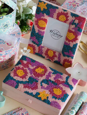 Jazberry Beaded Photo Frame - The Wishing Chair