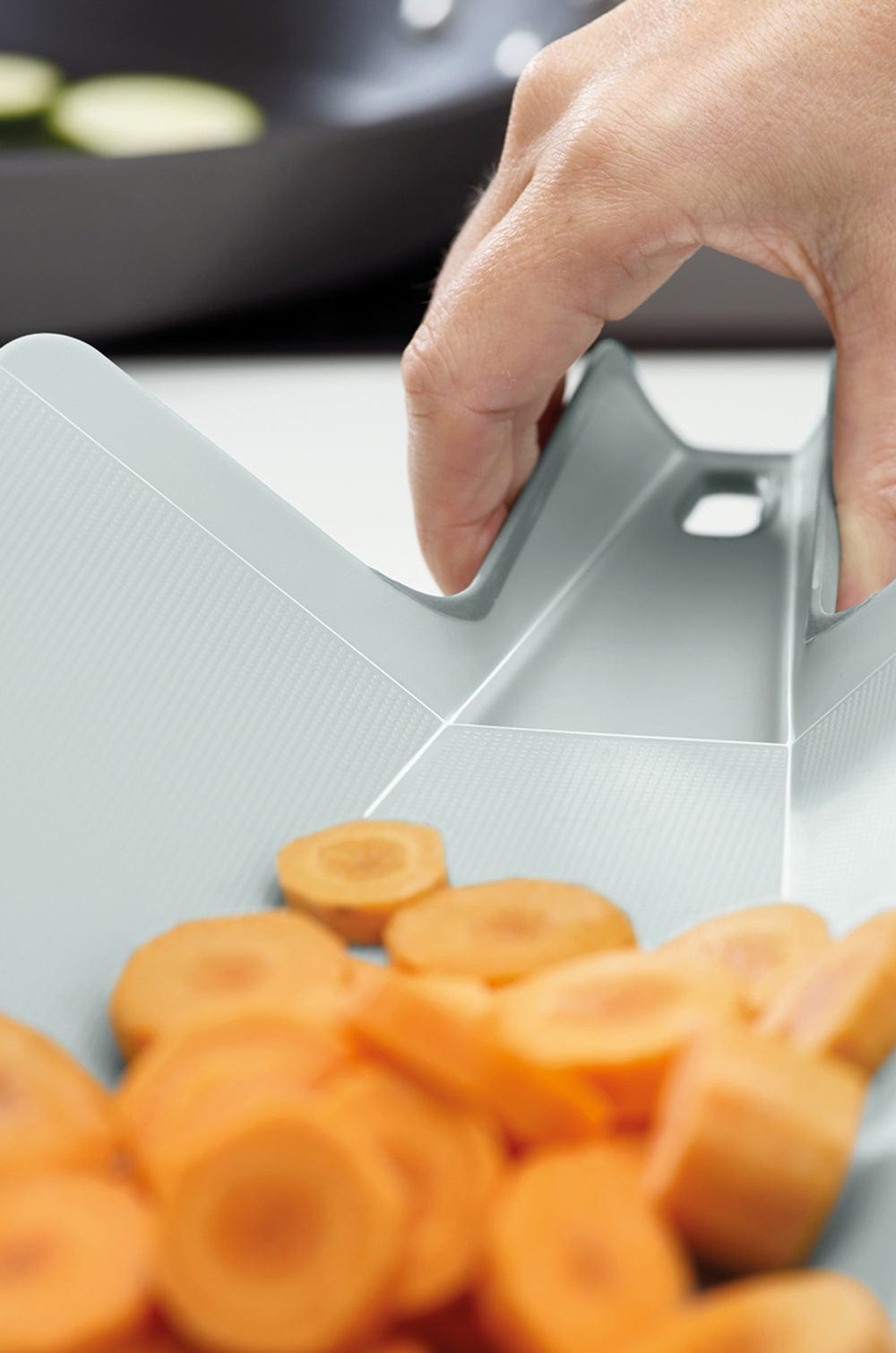 Joseph Joseph Chop2Pot Plus Large Folding Chopping Board - Grey - The Wishing Chair