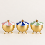 Carousel Trio Candles With Lid - Set of 3 (Big)