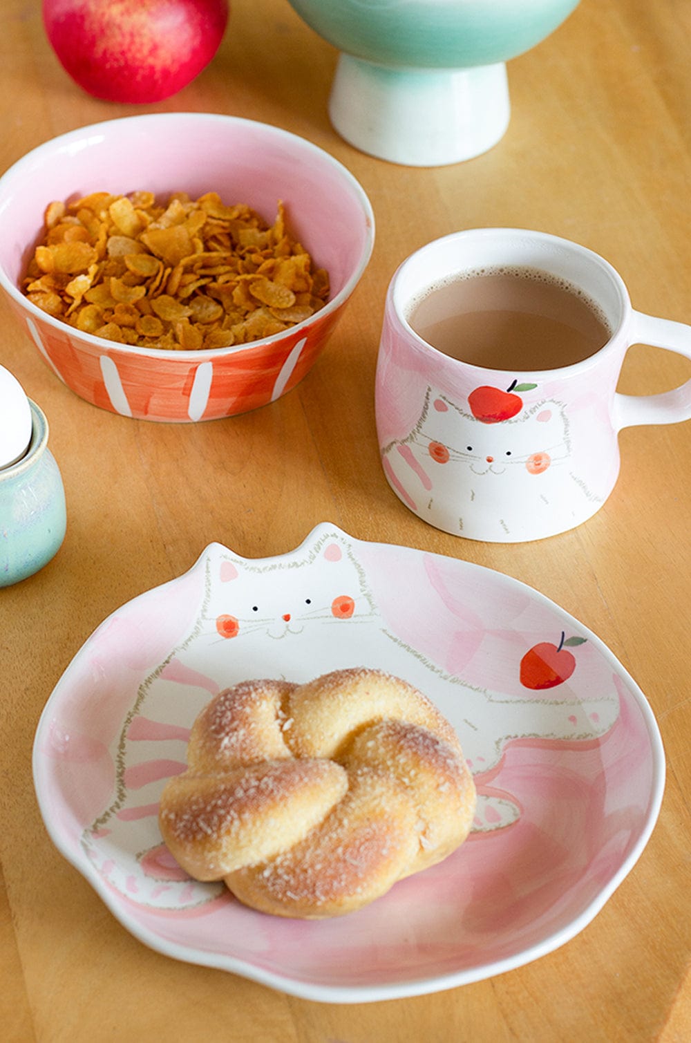 Lazy Cat Breakfast Set - Set Of 3 - The Wishing Chair