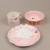 Lazy Cat Breakfast Set - Set Of 3 - The Wishing Chair