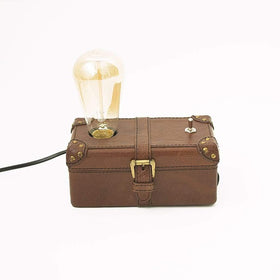 Leather Coated Box Lamp - The Wishing Chair