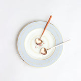 Little Hearts Dessert Spoons With Enamel Handle Set of 6 - The Wishing Chair