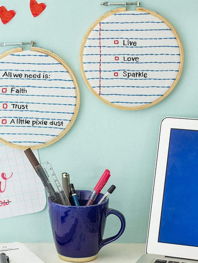 Live Love Sparkle Wall Hoop - The Wishing Chair