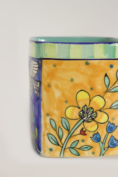 Perch Handpainted Ceramic Cutlery Holder