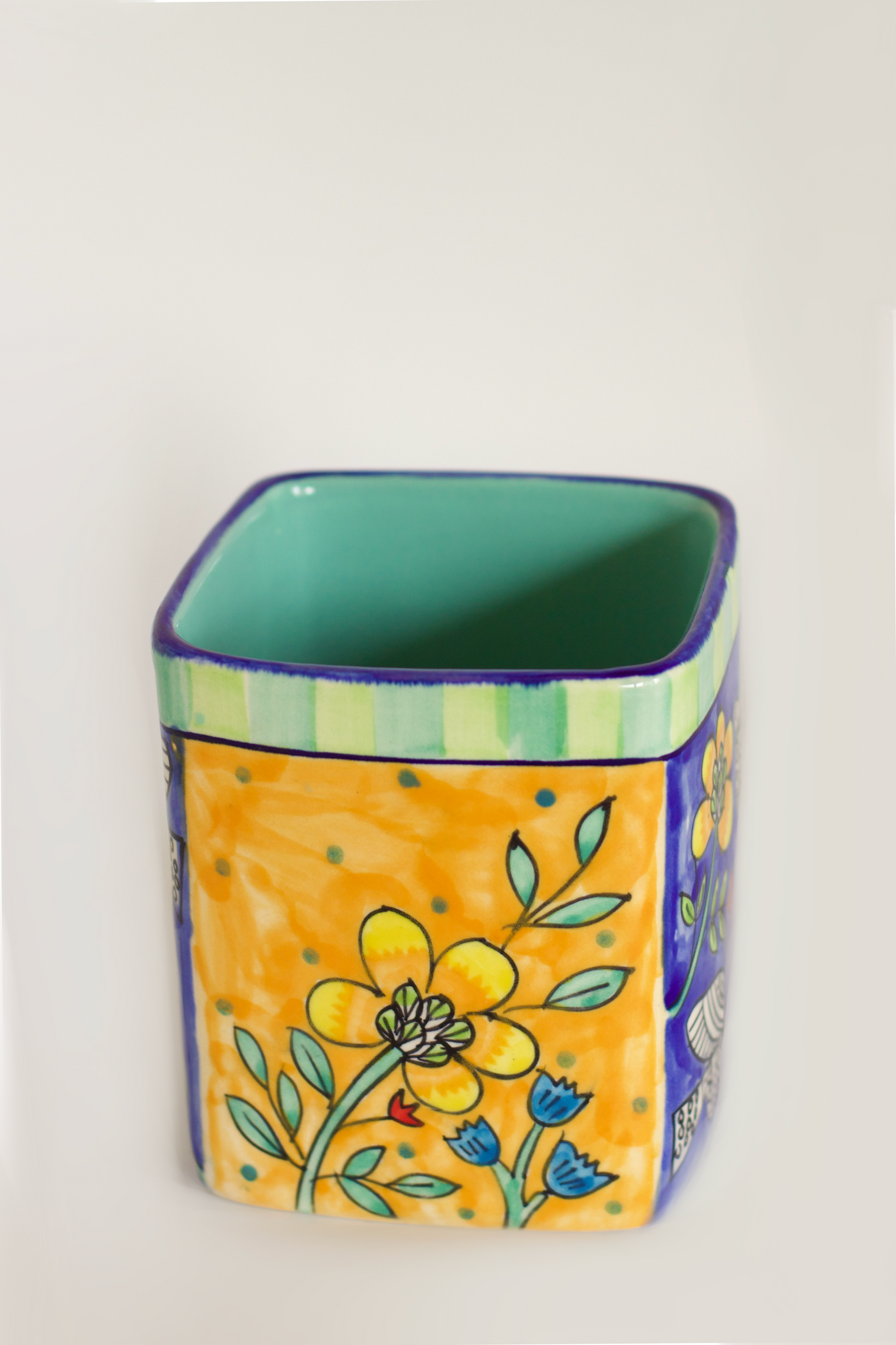 Perch Handpainted Ceramic Cutlery Holder