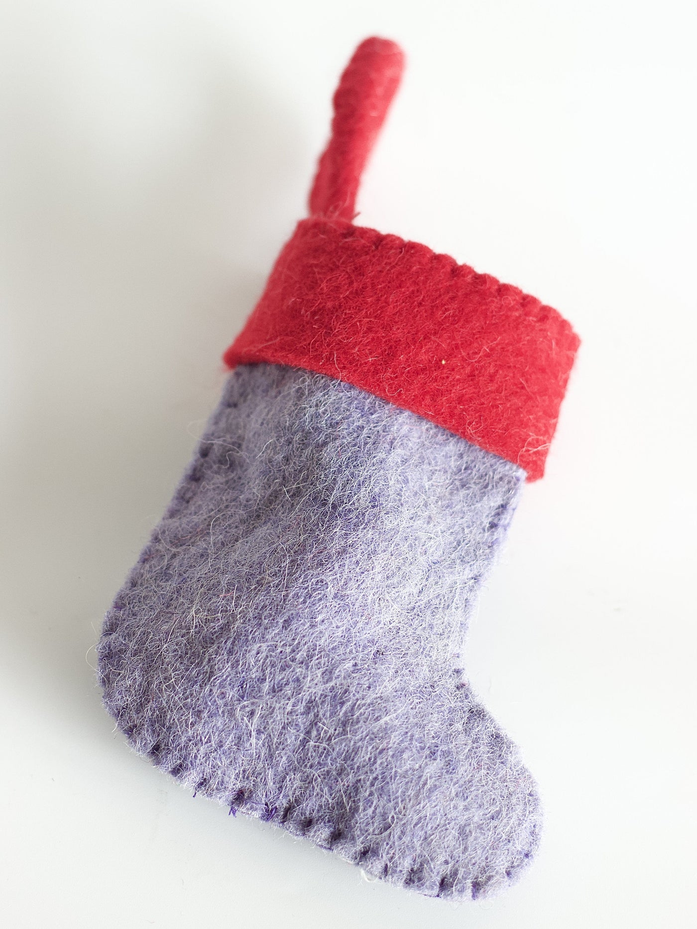 Holly Bouquet Felt Stocking Xmas Ornament