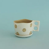 Madhatter Polka Dot Teacup White Planter - The Wishing Chair