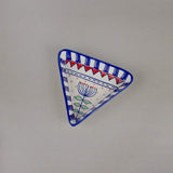 Magnolia Sky Handpainted Triangle Plates - Set Of 2 - The Wishing Chair