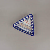 Magnolia Sky Handpainted Triangle Plates - Set Of 2 - The Wishing Chair