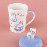 Meow Handpainted Mug with Lid - The Wishing Chair