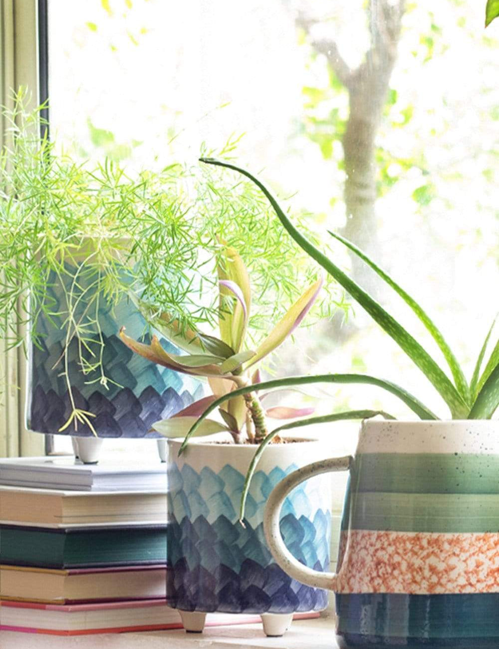 Meraki 3 Legged Ceramic Planters - Set of 2 - The Wishing Chair
