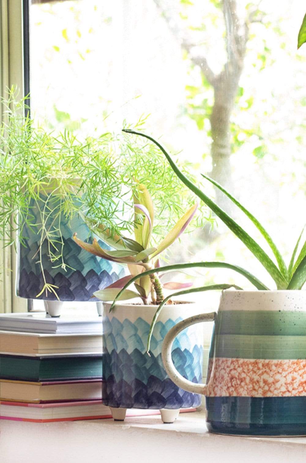 Meraki 3 Legged Ceramic Planters - Set of 2 - The Wishing Chair