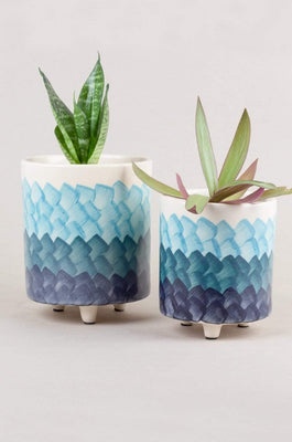 Meraki 3 Legged Ceramic Planters - Set of 2 - The Wishing Chair