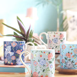 Midsummer Fine China Tea Mugs - Set of 4 - The Wishing Chair