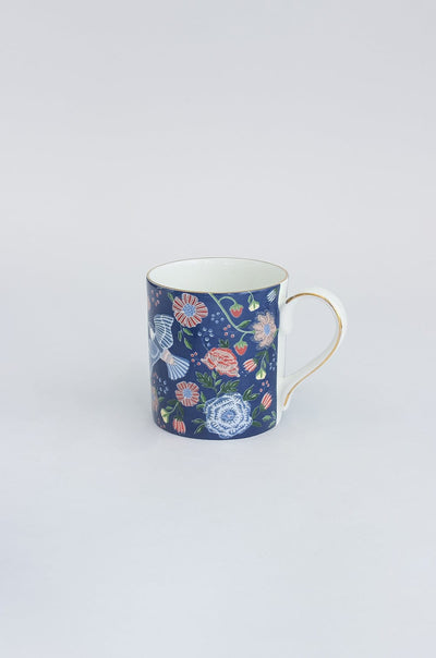 Midsummer Fine China Tea Mugs - Set of 4 - The Wishing Chair