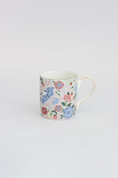 Midsummer Fine China Tea Mugs - Set of 4 - The Wishing Chair