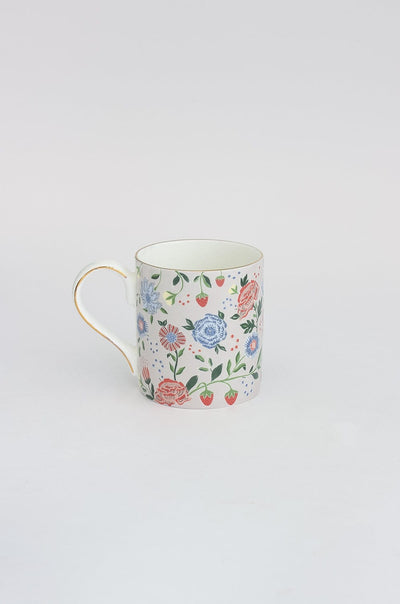 Midsummer Fine China Tea Mugs - Set of 4 - The Wishing Chair