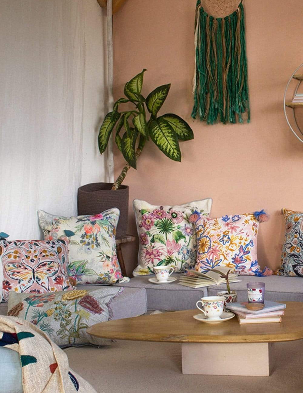 Mila Embroidered Cushion Cover - The Wishing Chair