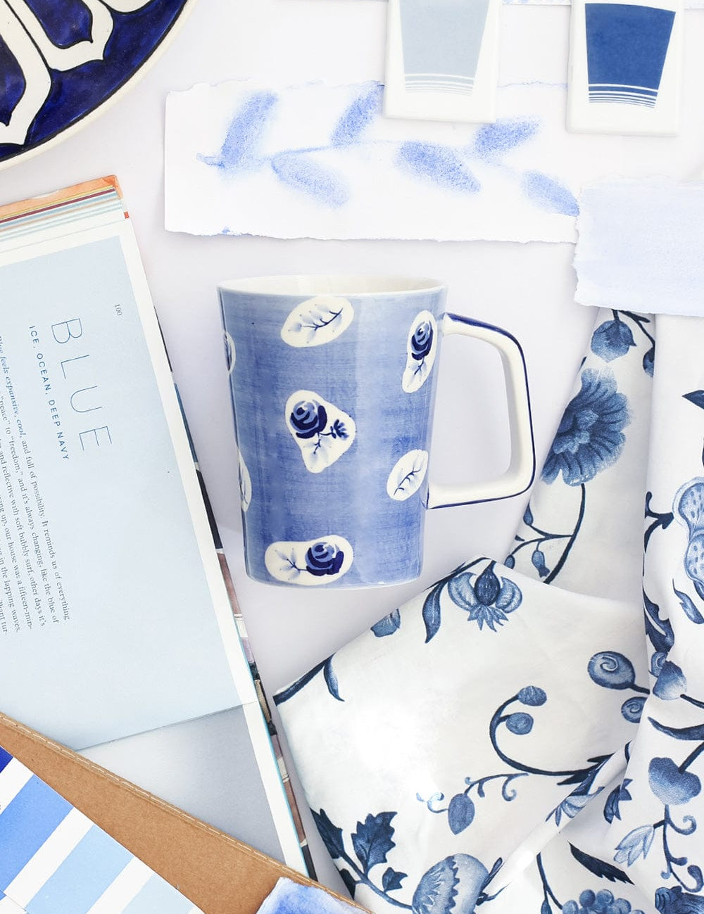 Mood Indigo Handpainted Ceramic Mug - The Wishing Chair