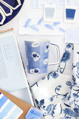 Mood Indigo Handpainted Ceramic Mug - The Wishing Chair