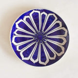 Mood Indigo Handpainted Stoneware Wall Plate / 10 Inches - The Wishing Chair
