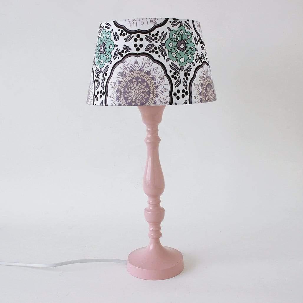 Moroccan Filigree Bedside Lamp - Salmon - The Wishing Chair