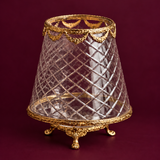 Moon Garden Glass & Metal Hurricane