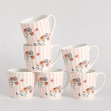 Bloom Society Ceramic Mugs - Set of 6