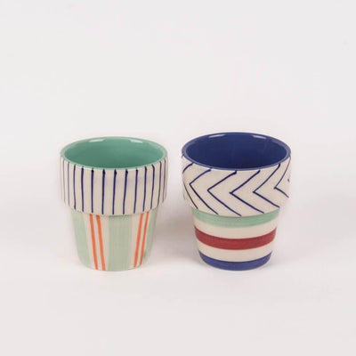 Planter- Set of 2 With Wooden Tray - The Wishing Chair