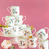 Polka Dots Monogram Mug - A To Z - The Wishing Chair