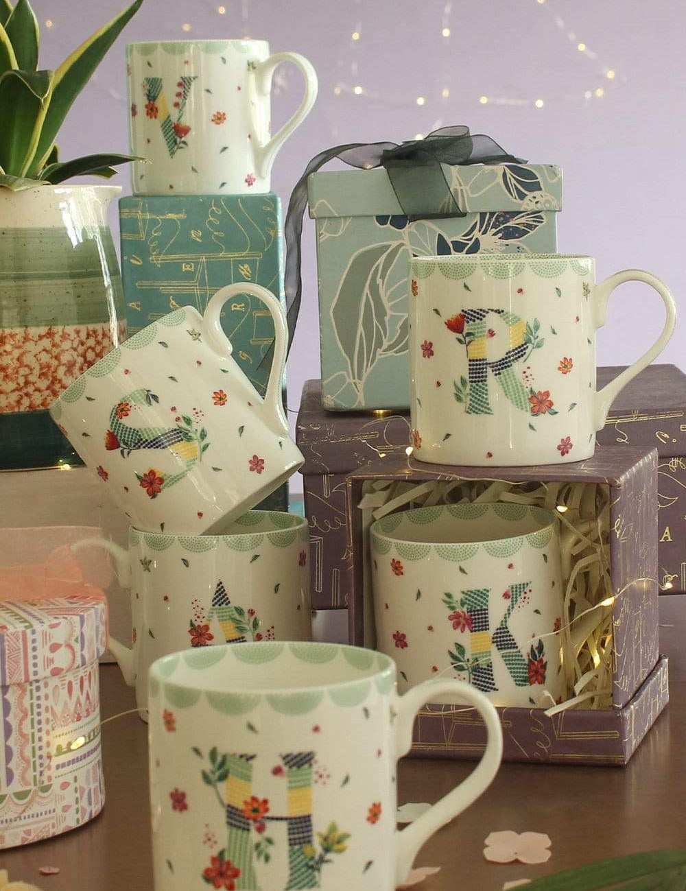 Polka Dots Monogram Mug - A To Z - The Wishing Chair