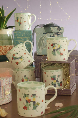 Polka Dots Monogram Mug - A To Z - The Wishing Chair