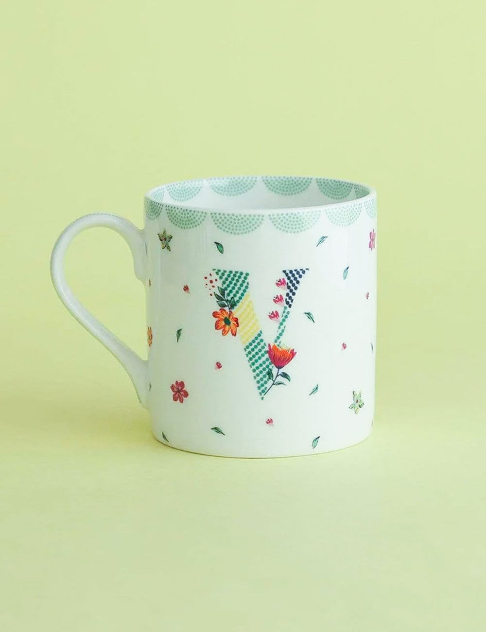 Polka Dots Monogram Mug - A To Z - The Wishing Chair