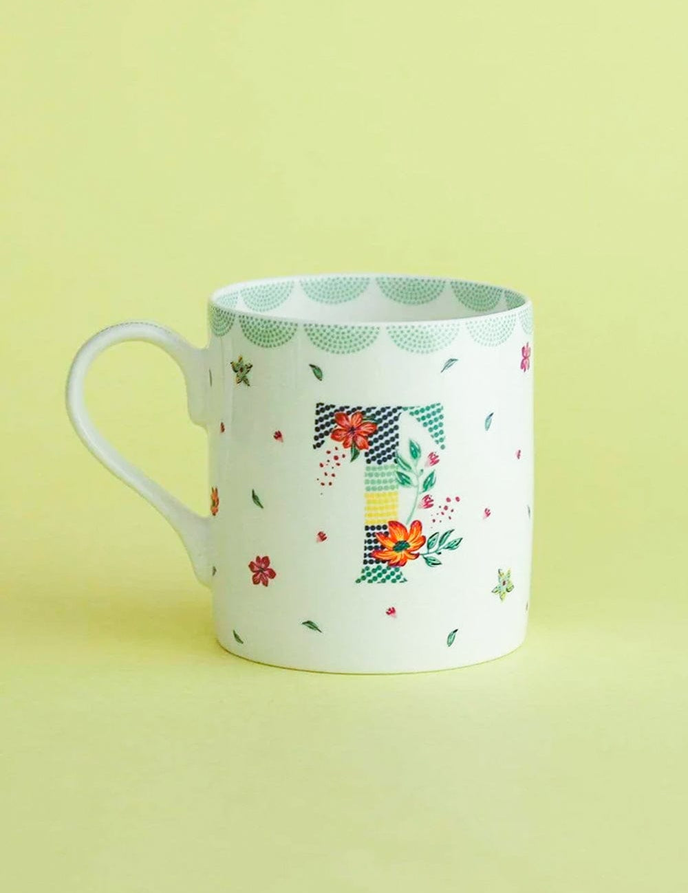 Polka Dots Monogram Mug - A To Z - The Wishing Chair