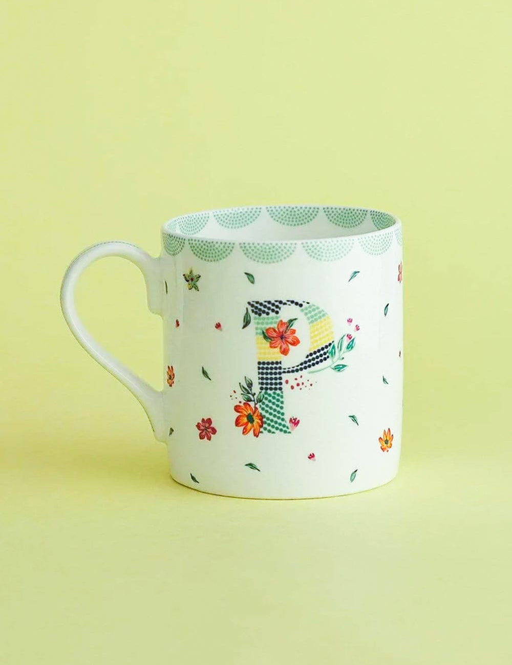 Polka Dots Monogram Mug - A To Z - The Wishing Chair