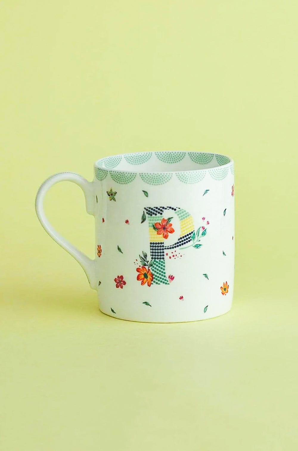 Polka Dots Monogram Mug - A To Z - The Wishing Chair