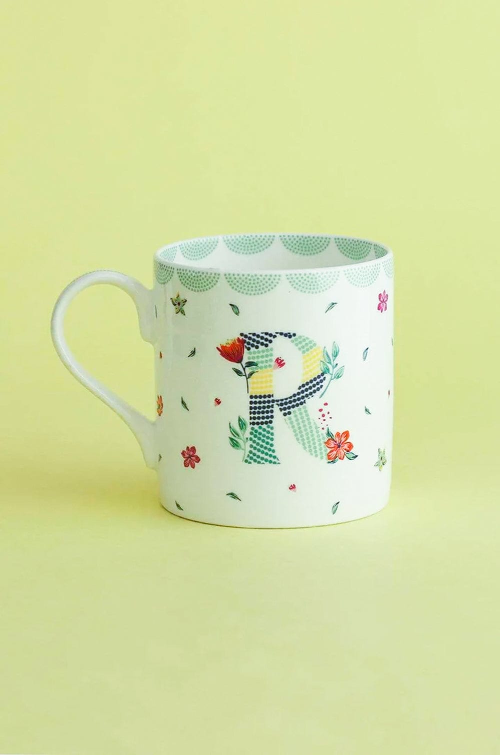 Polka Dots Monogram Mug - A To Z - The Wishing Chair